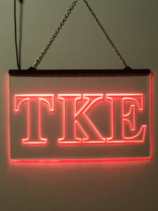Tau Kappa Epsilon LED Sign Greek Letter Fraternity Light