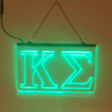Load image into Gallery viewer, Kappa Sigma LED Sign Greek Letter Fraternity Light
