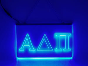 Alpha Delta Pi LED Sign Greek Letter Sorority Light