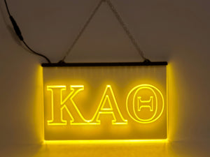 Kappa Alpha Theta LED Sign Greek Letter Sorority Light