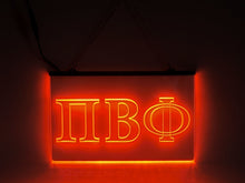 Load image into Gallery viewer, Pi Beta Phi LED Sign Greek Letter Sorority Light