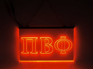 Pi Beta Phi LED Sign Greek Letter Sorority Light