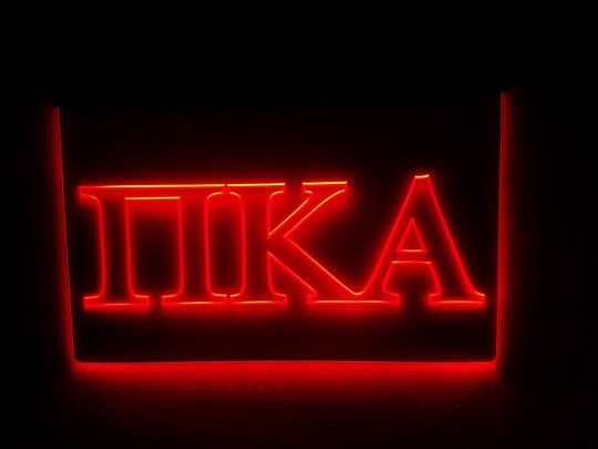 Pi Kappa Alpha LED Sign Greek Letter Fraternity Light