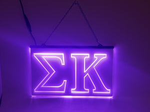 Sigma Kappa LED Sign Greek Letter Sorority Light