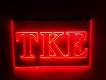 Load image into Gallery viewer, Tau Kappa Epsilon LED Sign Greek Letter Fraternity Light