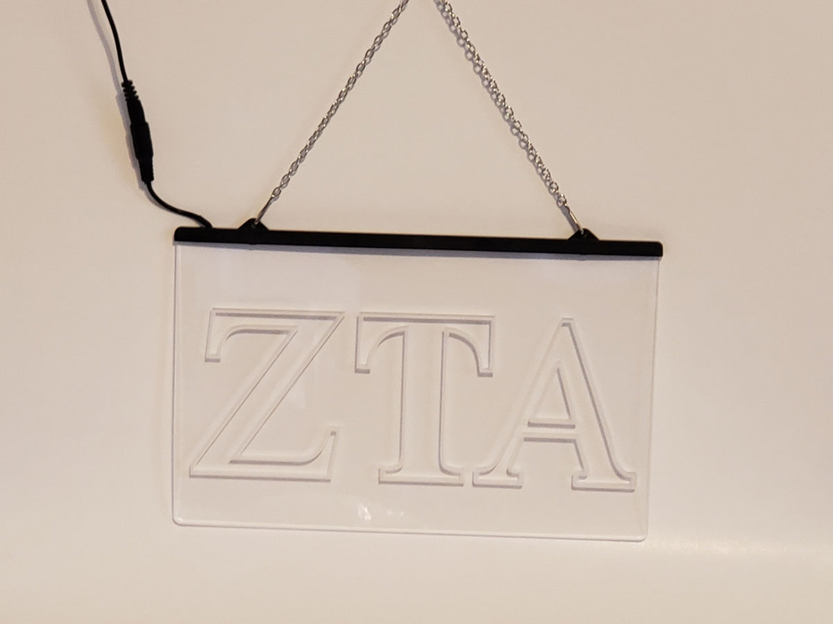 Zeta Tau Alpha LED Sign Greek Letter Sorority Light – Greek Lodge