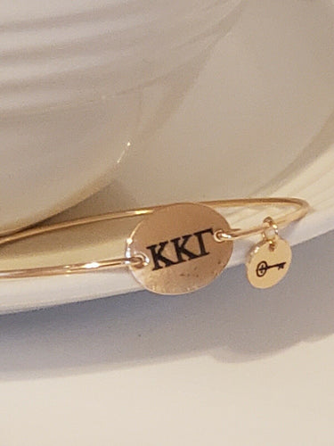 Kappa Kappa Gamma Bangle Bracelet Charm Sorority