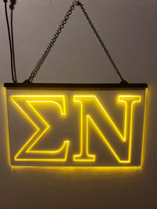 Sigma Nu LED Sign Greek Letter Fraternity Light