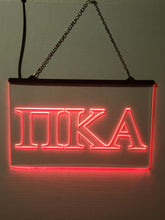Load image into Gallery viewer, Pi Kappa Alpha LED Sign Greek Letter Fraternity Light