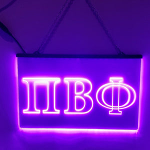 Pi Beta Phi LED Sign Greek Letter Sorority Light