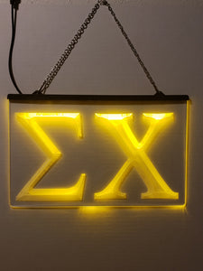 Sigma Chi LED Sign Greek Letter Fraternity Light